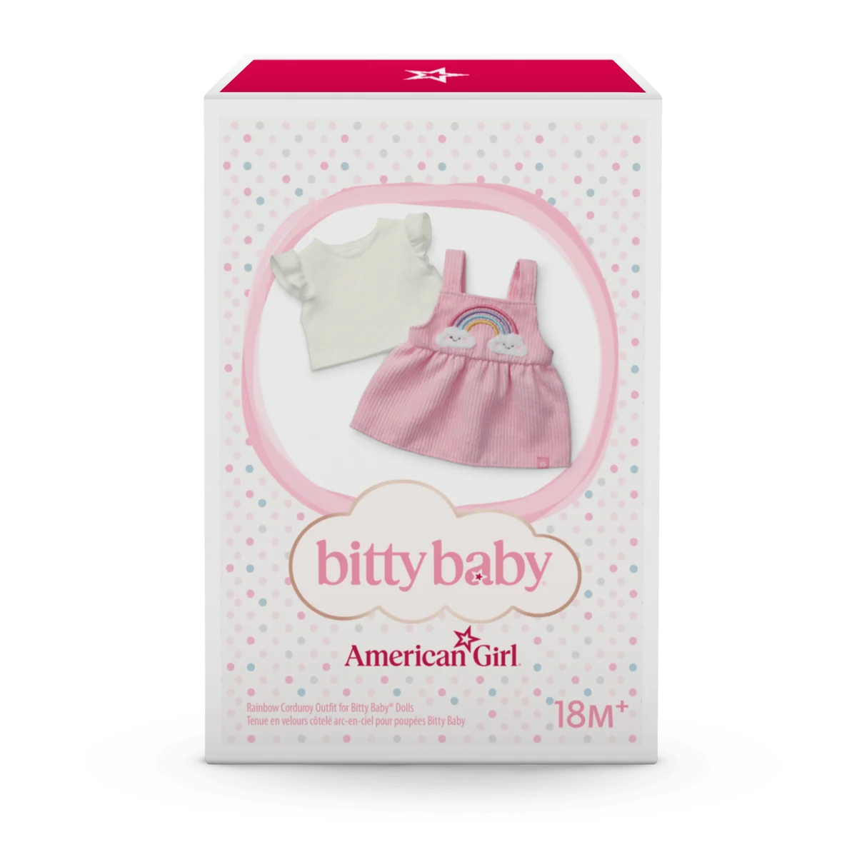 Rainbow Corduroy Outfit for Bitty Baby® Dolls