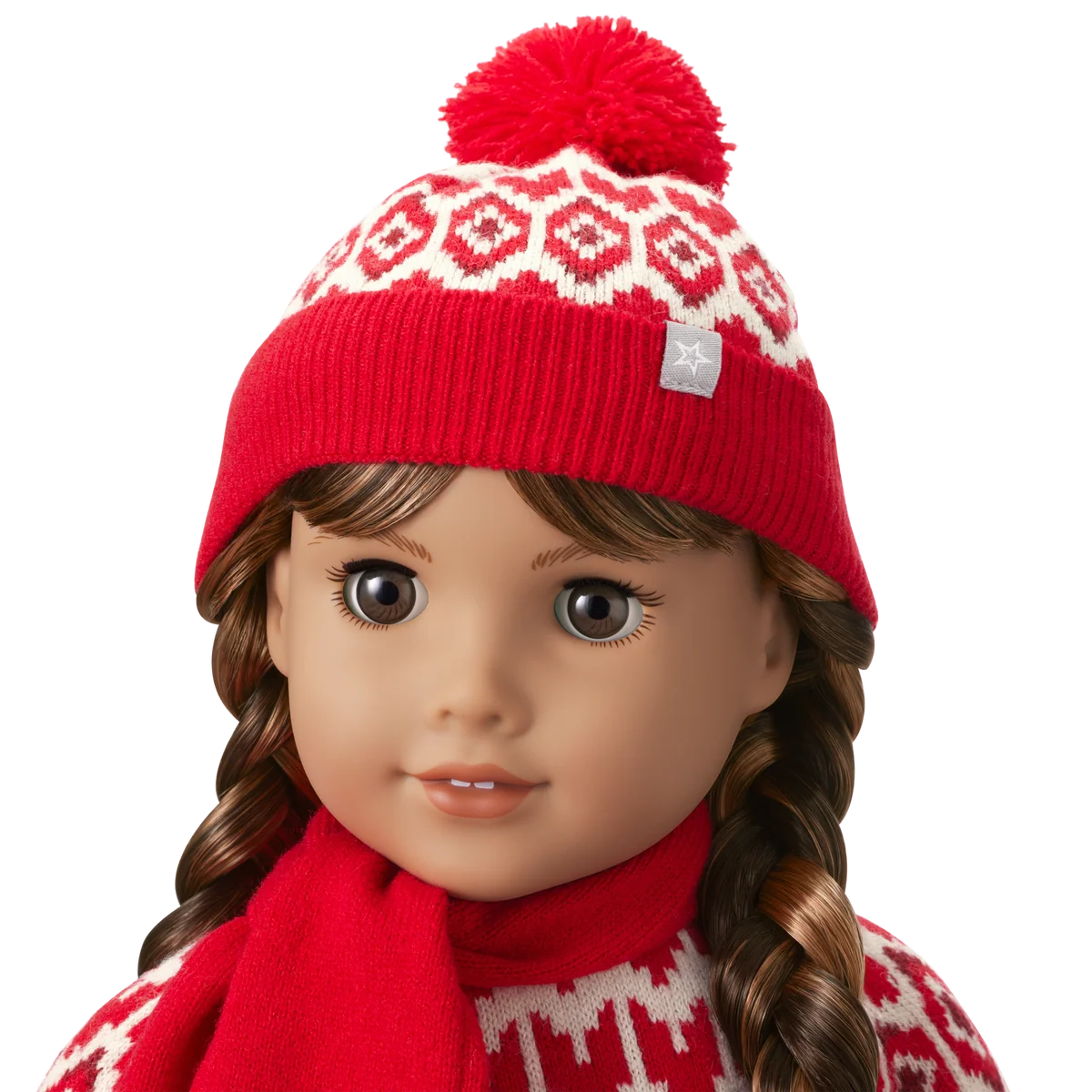 American Girl® x J.Crew Fair Isle Beanie & Scarf for 18-inch Dolls