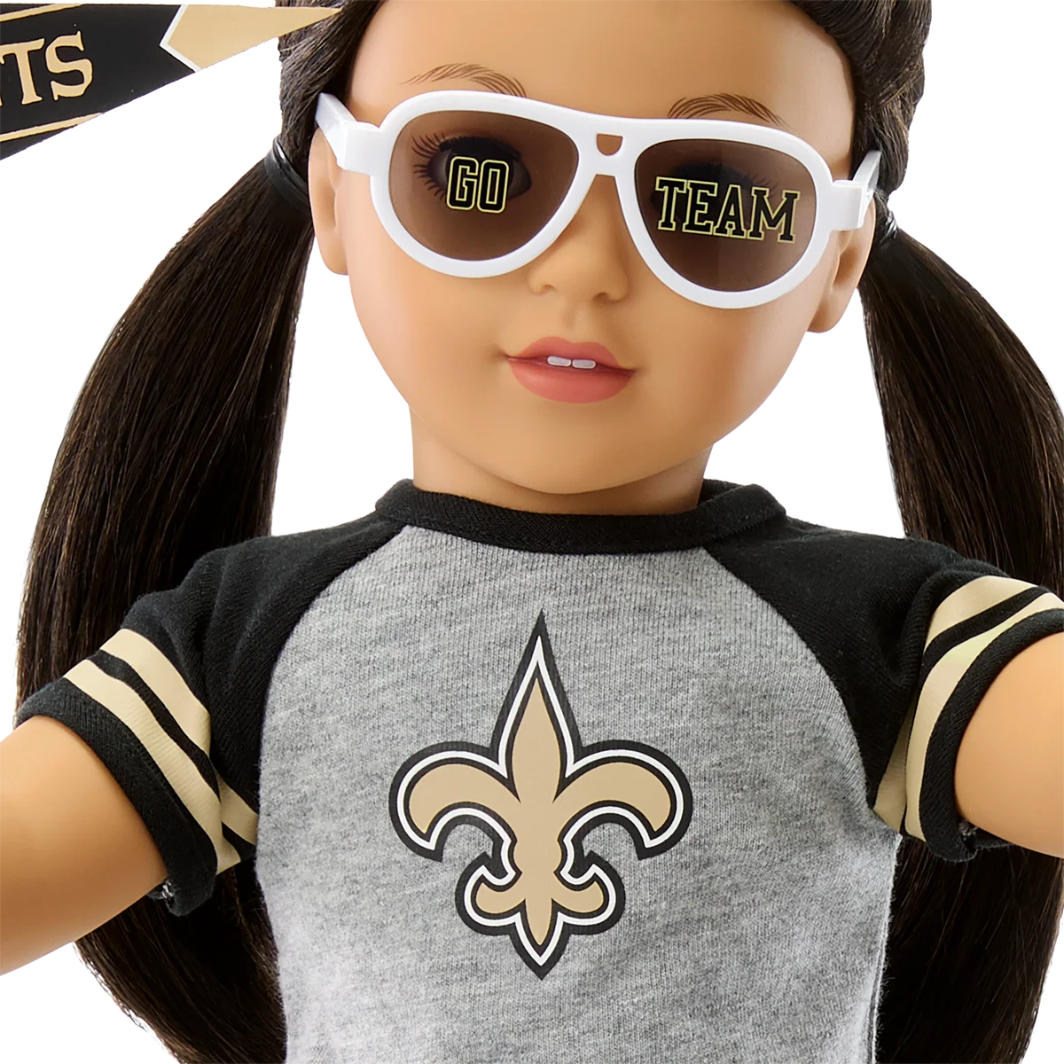 American Girl® x NFL New Orleans Saints Fan Outfit & Accessories for 18-inch Dolls
