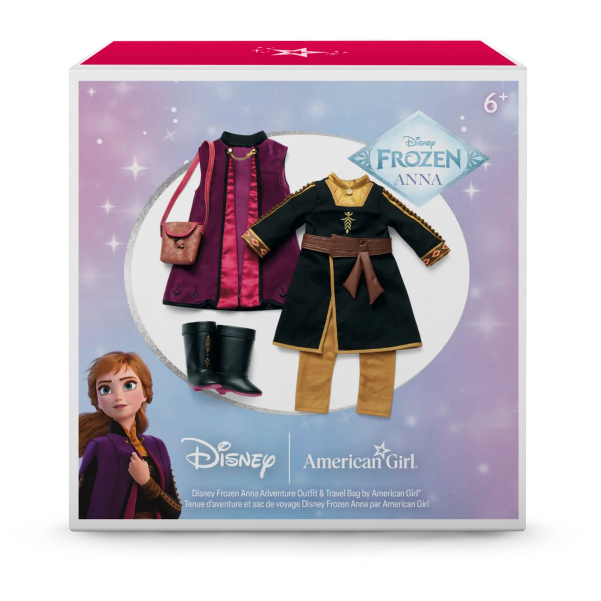 Disney Frozen Anna Adventure Outfit & Travel Bag for 18-inch Dolls by American Girl®