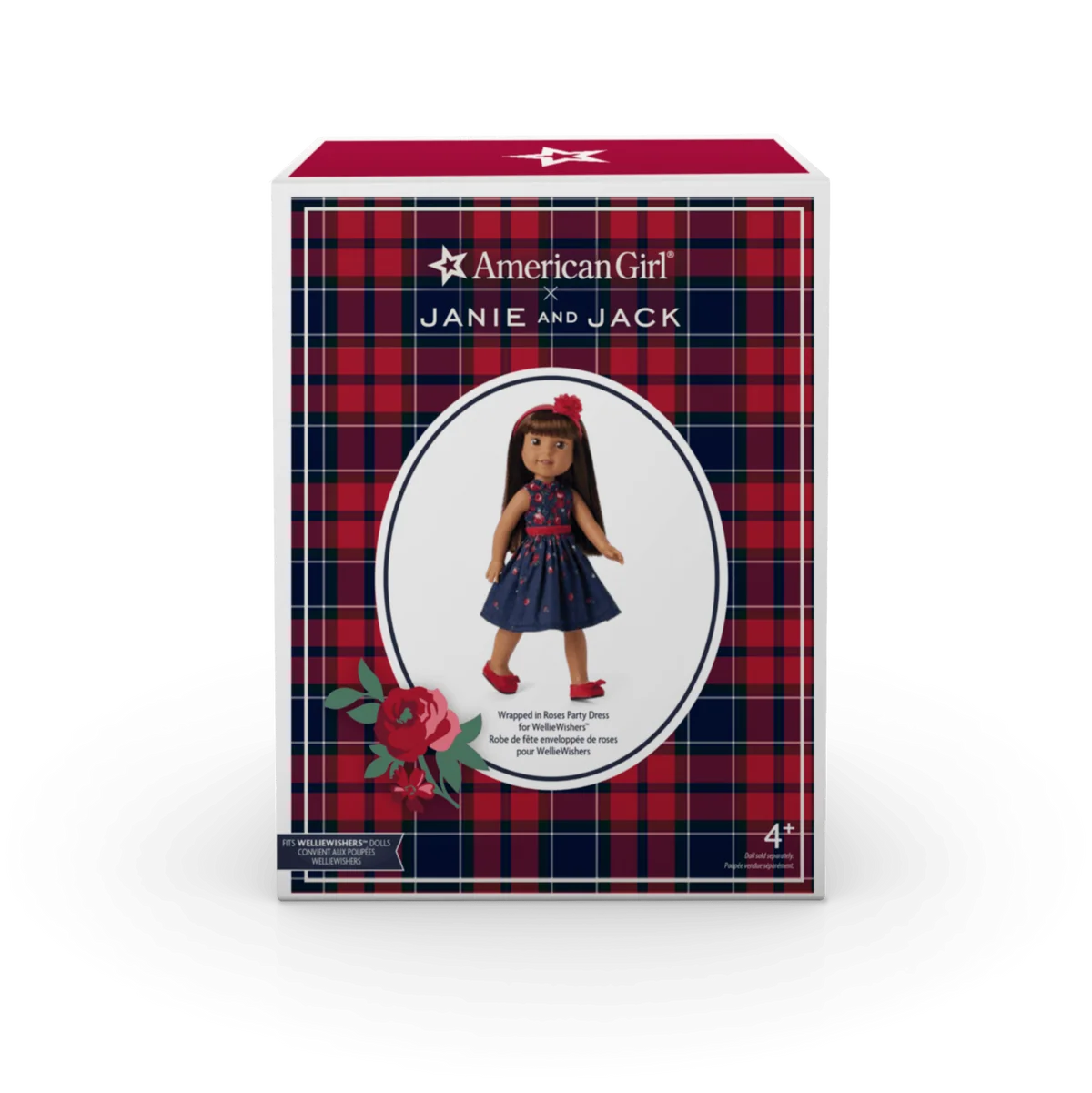 American Girl® x Janie and Jack Wrapped in Roses Party Dress for WellieWishers™ Dolls