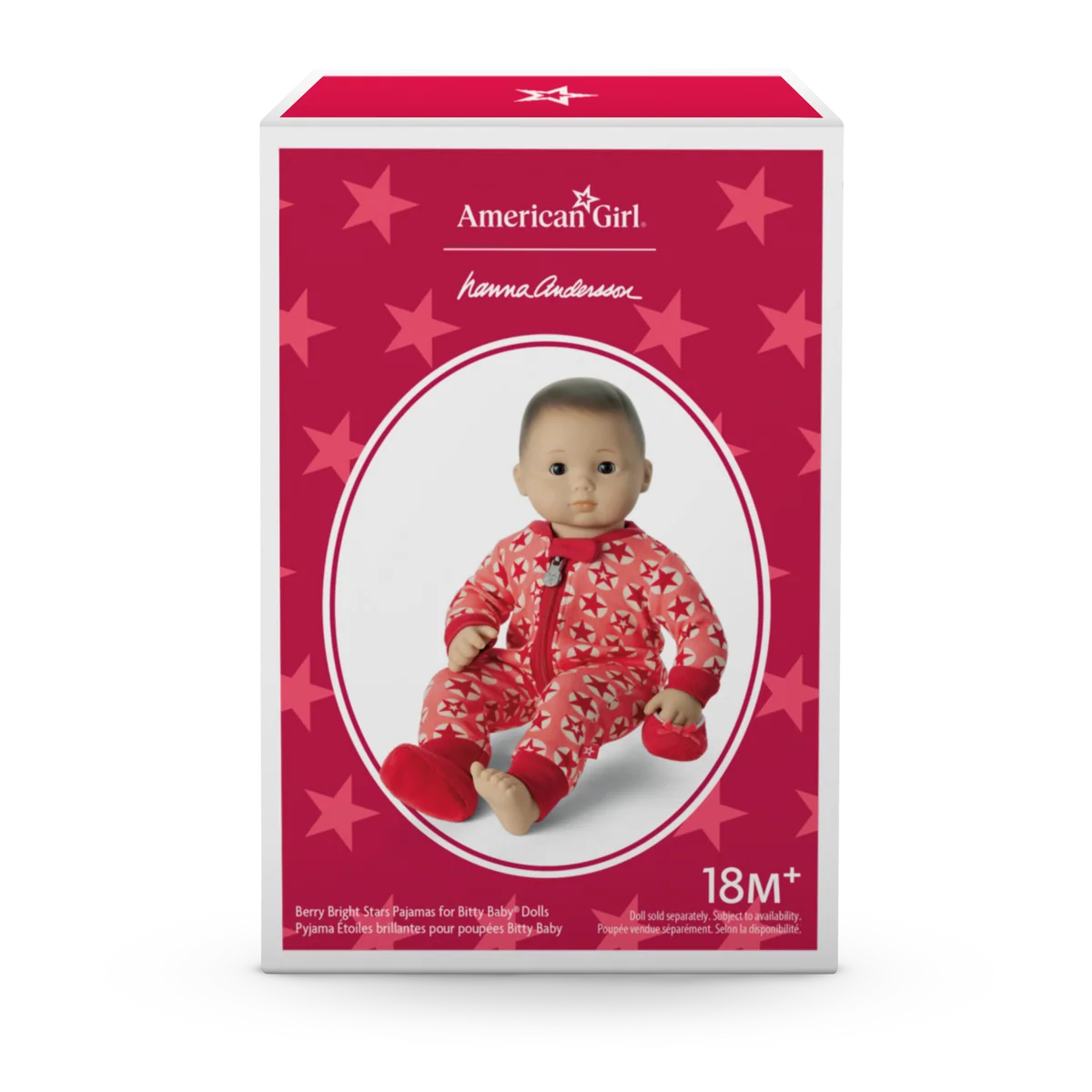American Girl® x Hanna Andersson Berry Bright Stars Pajamas for Bitty Baby® Dolls