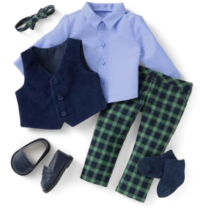 American Girl® x Janie and Jack Tartan Plaid Outfit for 18-inch Dolls