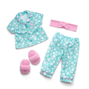 Flower Fun PJs for 18-inch Dolls