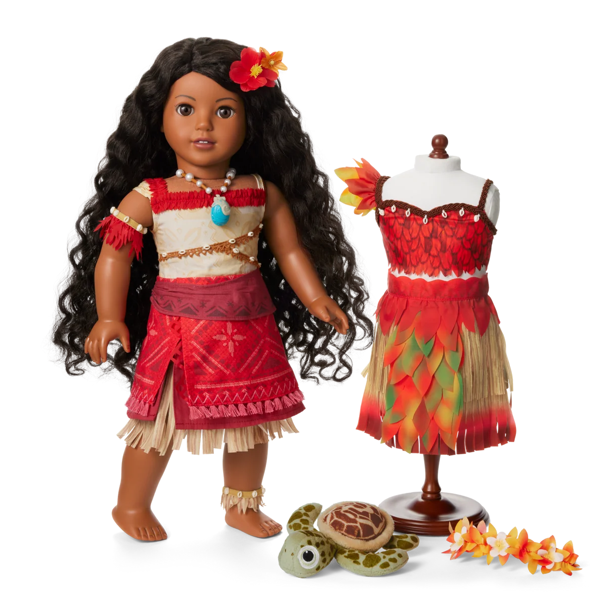 Disney Moana Doll, Wayfinder Outfit & Sea Turtle Plush by American Girl®