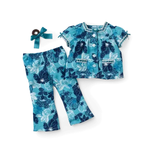 Nanea’s™ Floral Pajamas for 18-inch Dolls (Historical Characters)