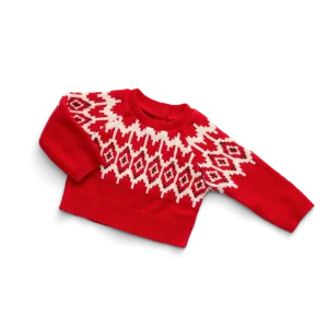 American Girl® x J.Crew Fair Isle Hearts Sweater for 18-inch Dolls