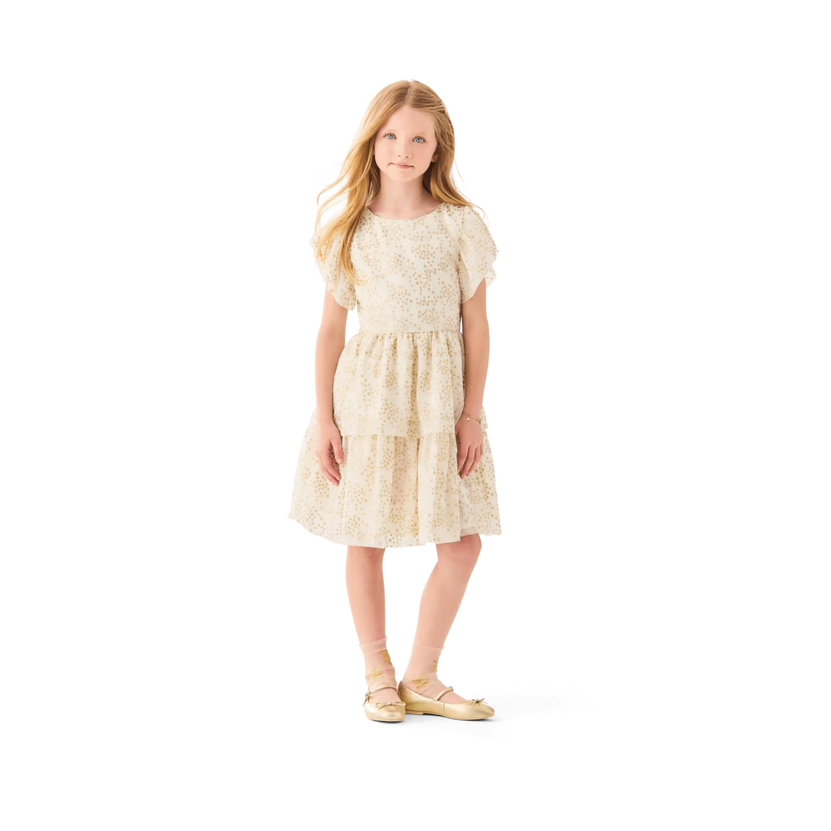 American Girl® x Janie and Jack Sparkly Cream Celebration Dress for Little Girls & Girls