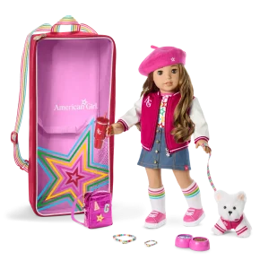 Truly Me™ 18-inch Doll #118, Accessories, Puppy & Doll Carrier