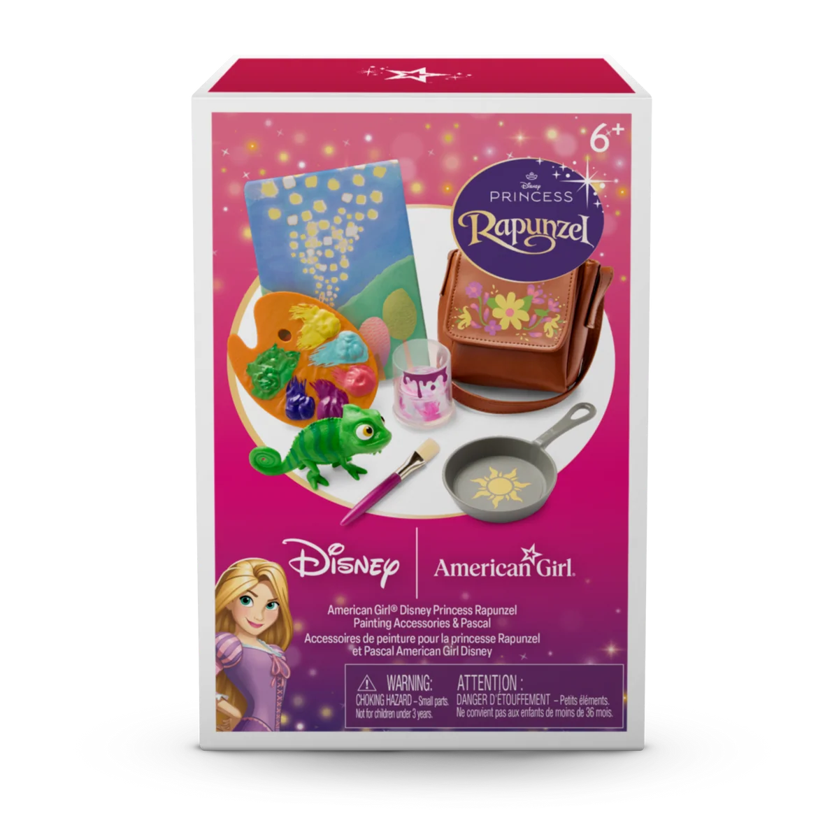 American Girl® Disney Princess Rapunzel Painting Accessories & Pascal for 18-inch Dolls