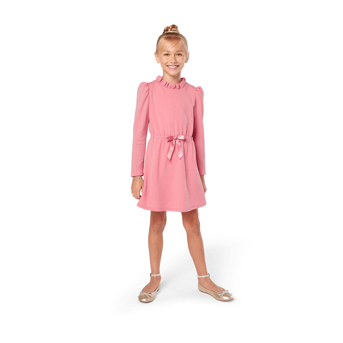 American Girl® x Something Navy Rosy Radiance Puff-Sleeve Dress for Girls