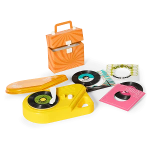 Julie’s™ Record Player & Accessories for 18-inch Dolls (Historical Characters)