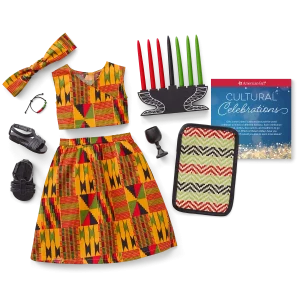 Kwanzaa Celebration Outfit for 18-inch Dolls