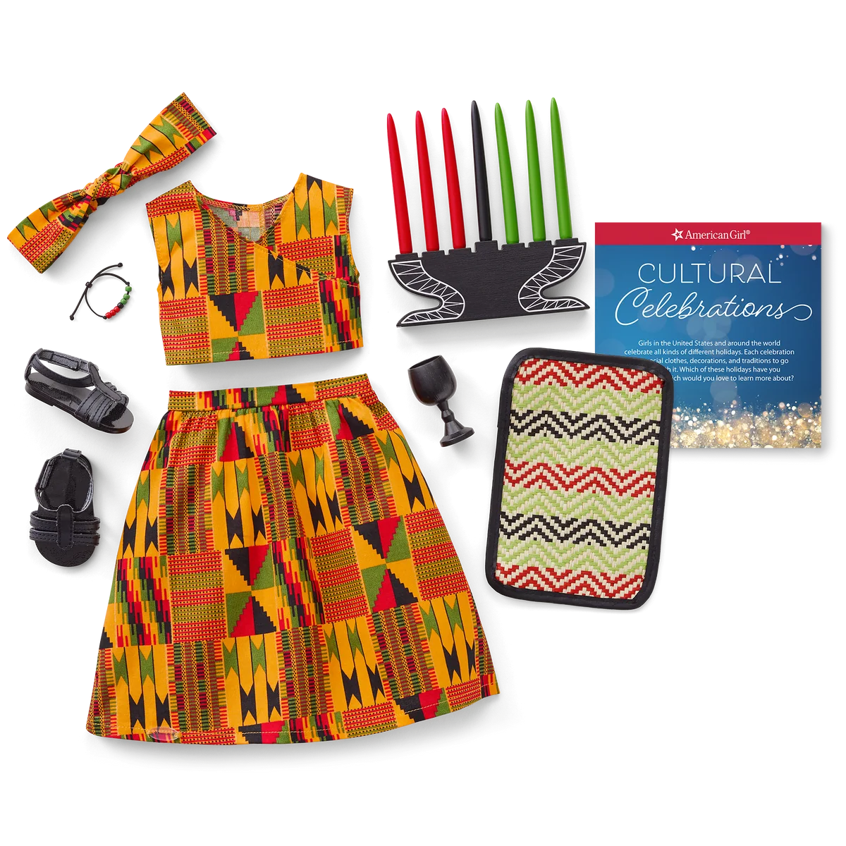 Kwanzaa Celebration Outfit for 18-inch Dolls