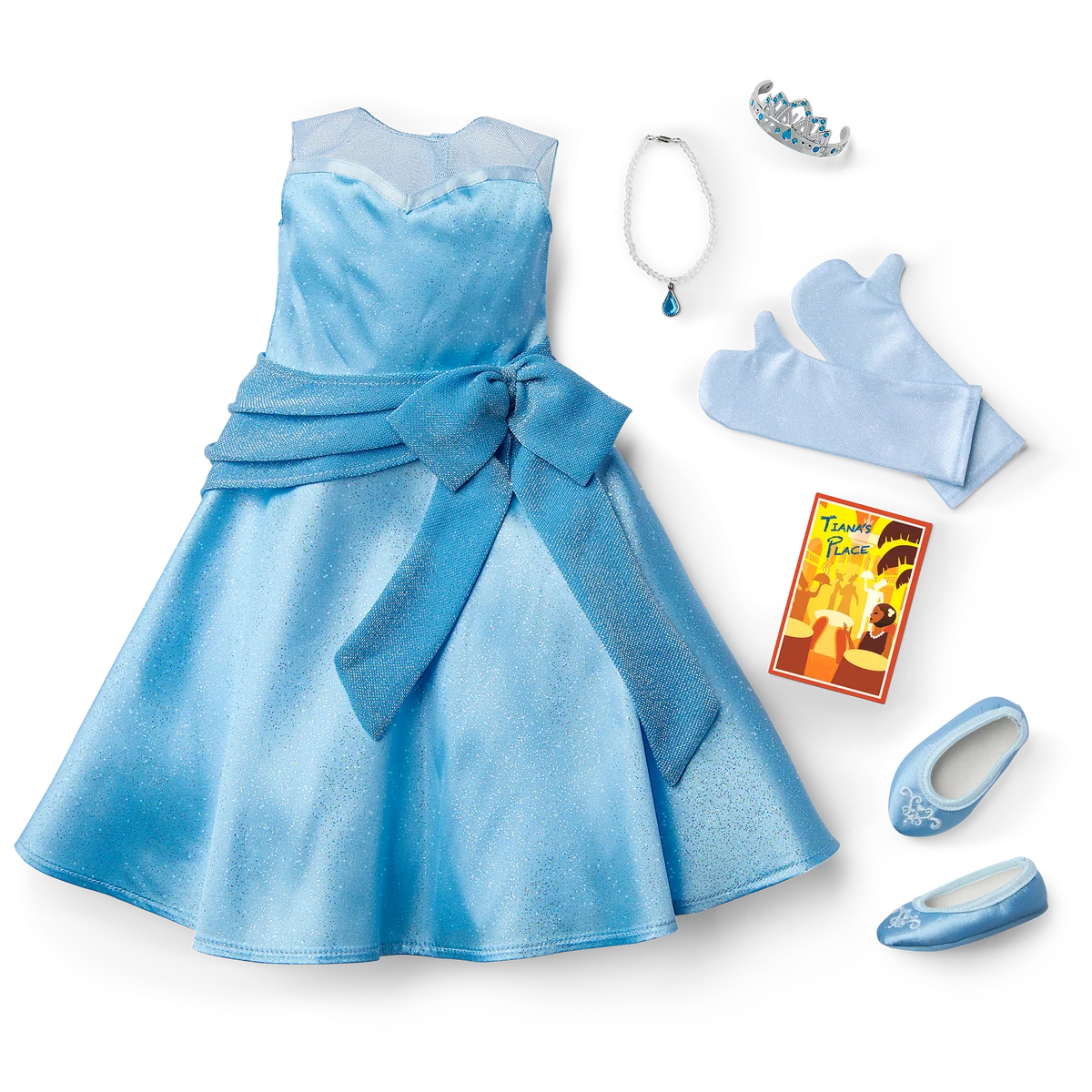 American Girl® Disney Princess Tiana Evening Star Dress & Accessories for 18-inch Dolls