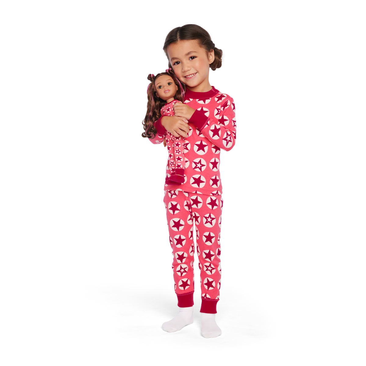 American Girl® x Hanna Andersson Berry Bright Stars Pajamas for Girls & 14.5-inch Dolls