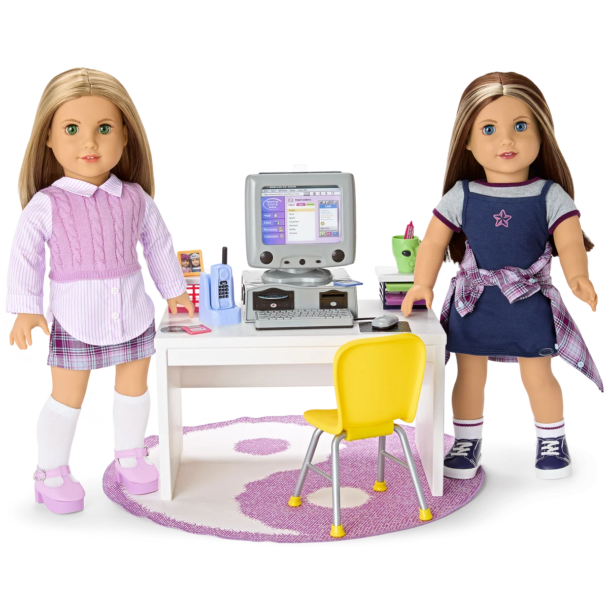 Isabel™ & Nicki’s™ Computer & Desk Set for 18-inch Dolls (Historical Characters)