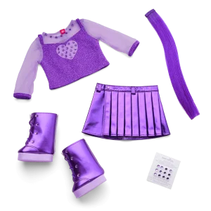 February Amethyst Bliss Outfit for 18-inch Dolls