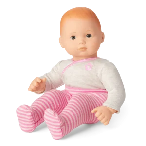 Bitty Baby® Doll #6 with red hair in Pretty Pink