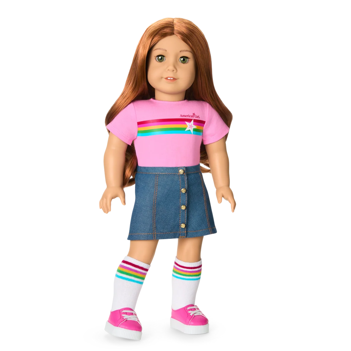 Truly Me™ 18-inch Doll #103 with wavy red hair