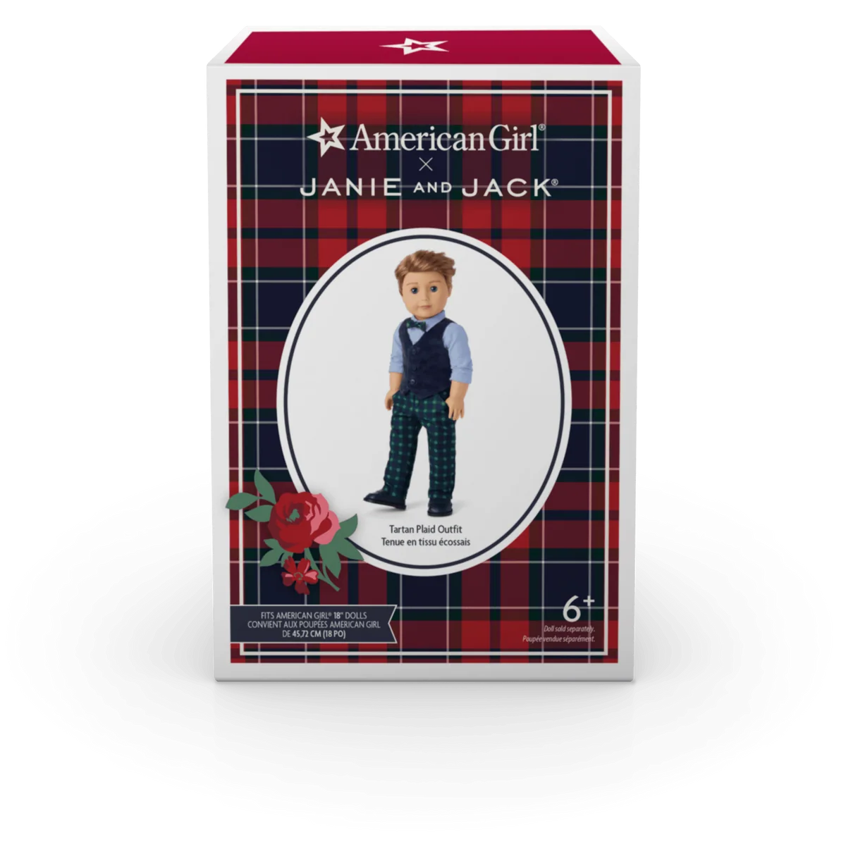 American Girl® x Janie and Jack Tartan Plaid Outfit for 18-inch Dolls