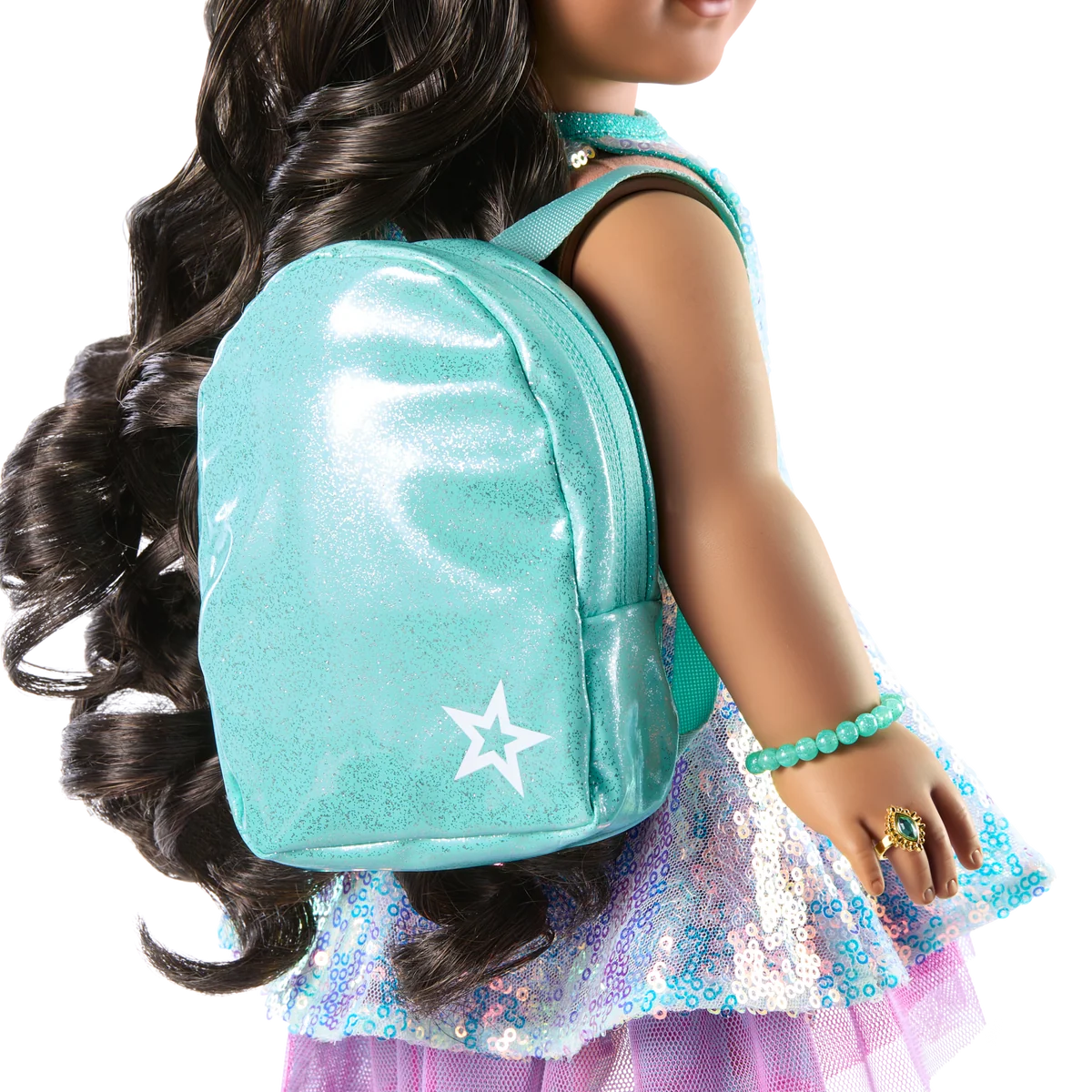 Shimmering Sea Turtle Backpack & Accessory Set for 18-inch Dolls