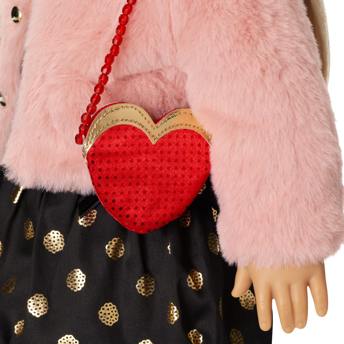 American Girl® x J.Crew Fair Isle Beanie & Scarf, Heart Purse & Accessories Bundle for 18-inch Dolls