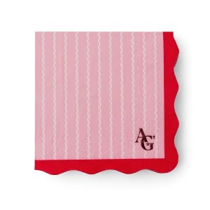 American Girl™ x Bonjour Fête Pink Pinstripe Small Napkins (Set of 20)