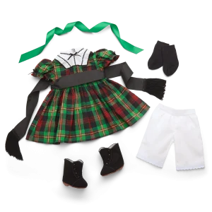 Addy’s™ Tartan Plaid Dress for 18-inch Dolls (Historical Characters)