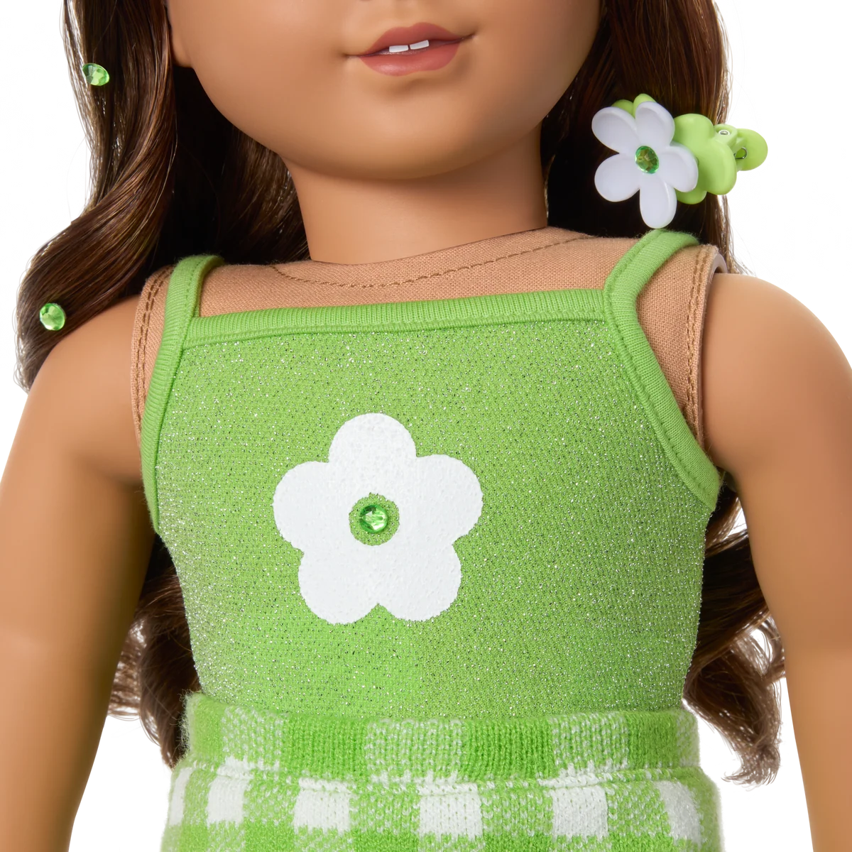 August Peridot Glow Outfit for 18-inch Dolls