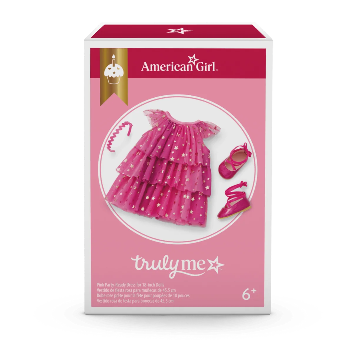 Pink Party-Ready Dresses for Girls & 18-inch Dolls