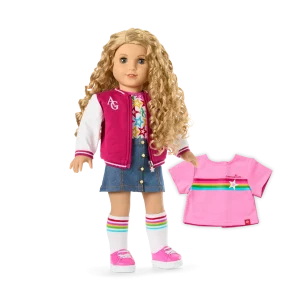 Truly Me™ 18-inch Doll #115 with curly blonde hair