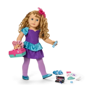 Courtney’s™ Party Dress, Caboodles® & Hair Accessories for 18-inch Dolls (Historical Characters)