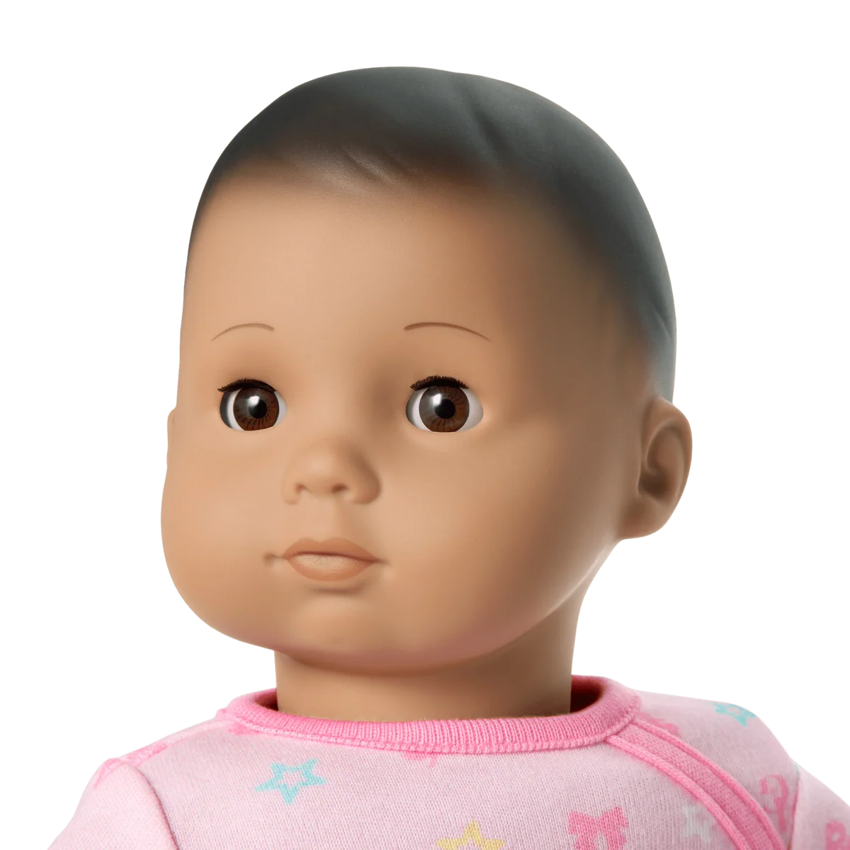 Bitty Baby® Doll #5 with dark-brown hair in Pastel Pink