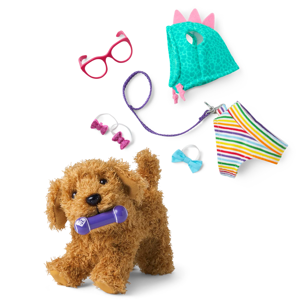 Daffodil Doodle™ Dog for 18-inch Dolls & Fancy Pet Fashion Accessories