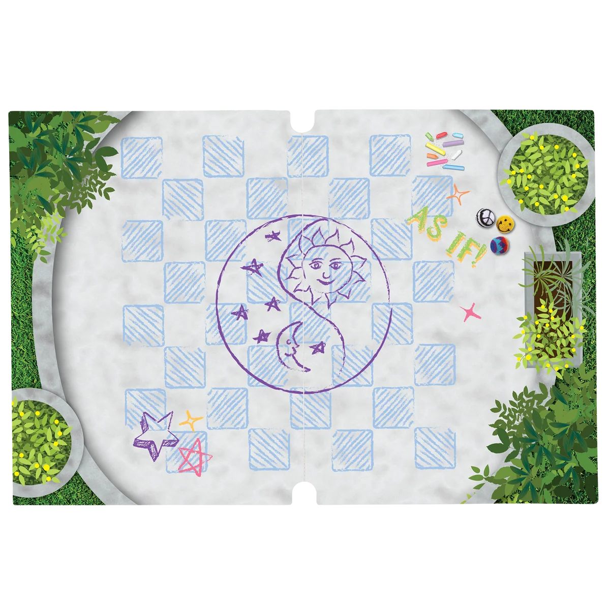 Isabel™ & Nicki's™ 2-in-1 Tennis Court & Skate Spot for 18-inch Dolls (Historical Characters)