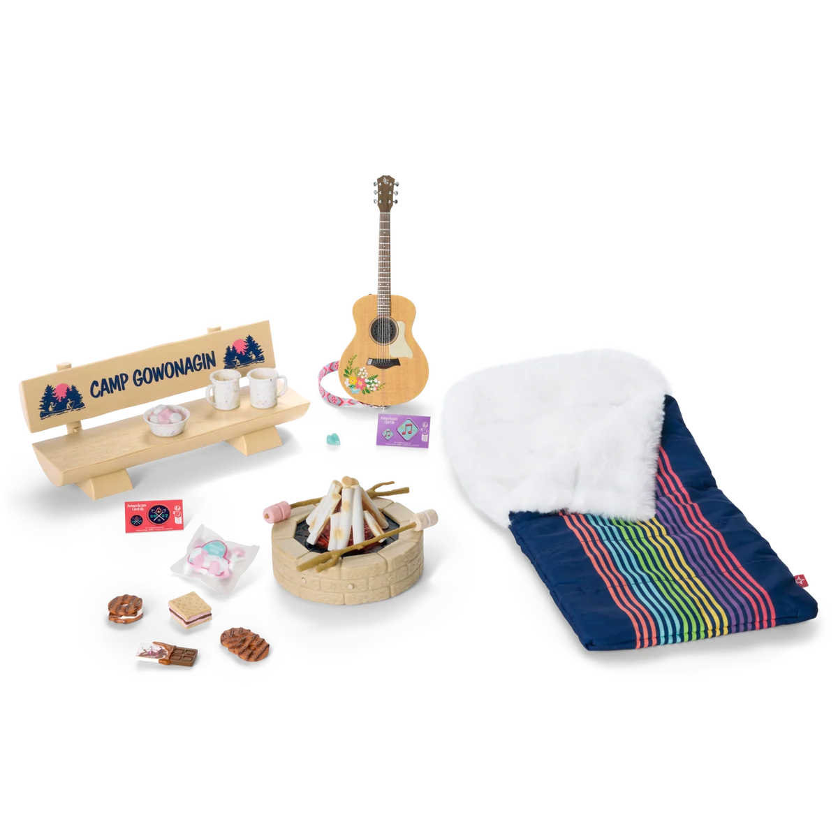 Daisy Davenport’s™ Campfire Set & Guitar Bundle for 18-inch Dolls (Girl of the Year™ 2027)