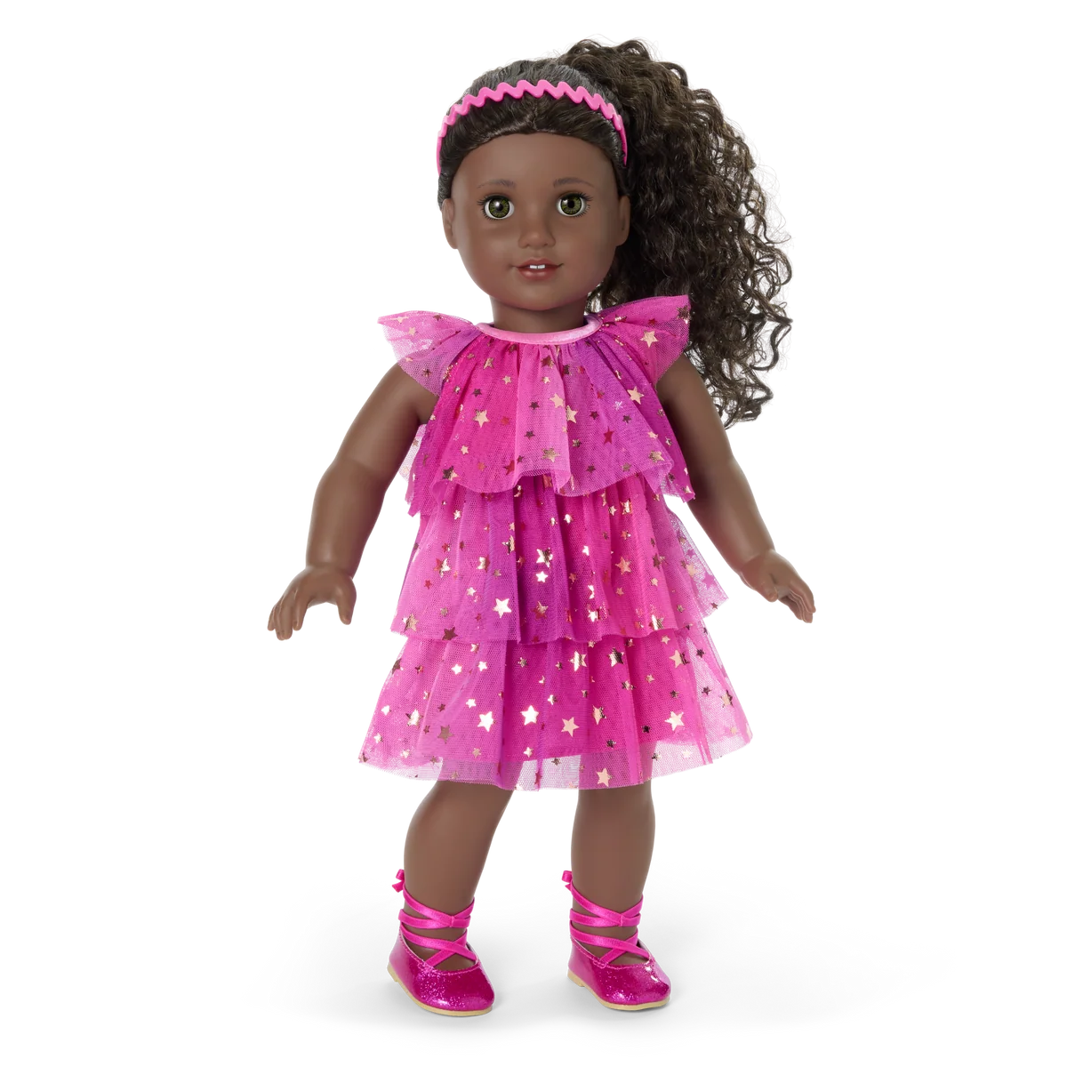 Pink Party-Ready Dresses for Girls & 18-inch Dolls