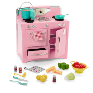 Maryellen’s™ Vintage Stove & Accessories for 18-inch Dolls (Historical Characters)