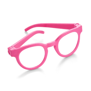 Petal-Pink Glasses for 18-inch Dolls