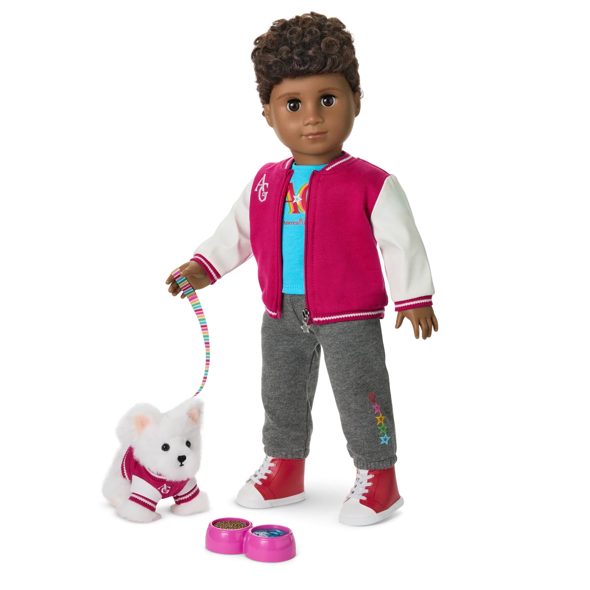 Truly Me™ 18-inch Doll #113 with curly dark-brown hair