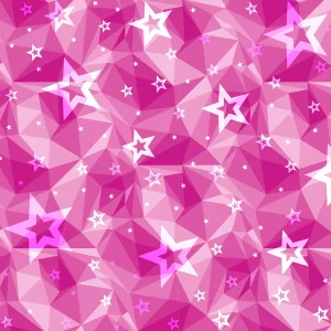 Starry Pink Gift Wrap