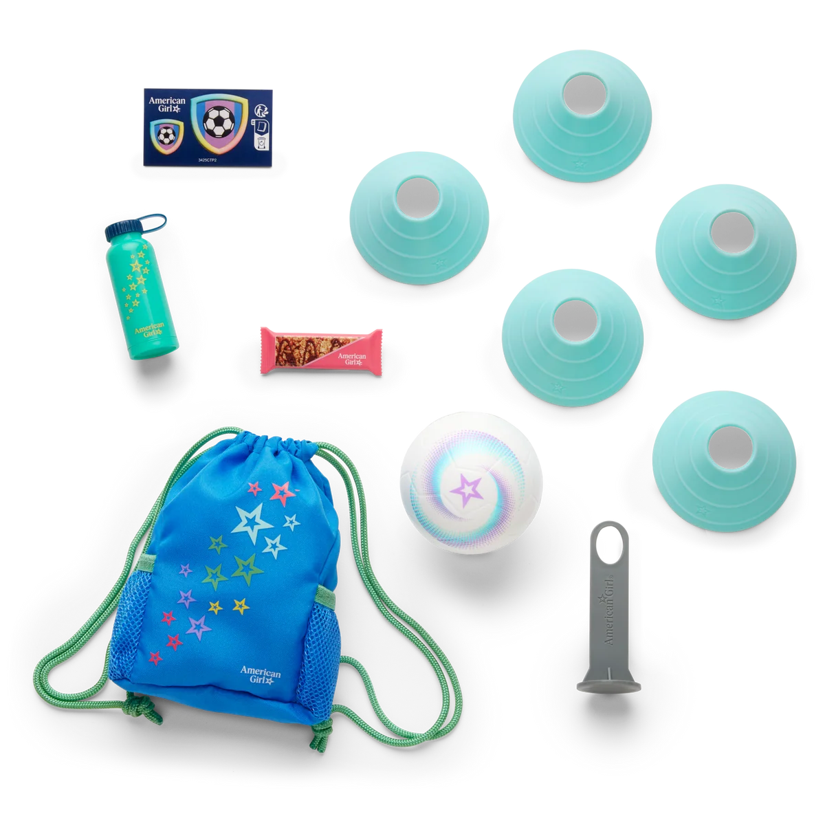Daisy Davenport’s™ Soccer Net Set & Uniform Bundle for 18-inch Dolls (Girl of the Year™ 2027)
