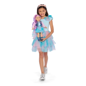 AG™ x Harlem’s Fashion Row Cherry Blossom Couture Ruffle Dress for Girls & 18-inch Dolls