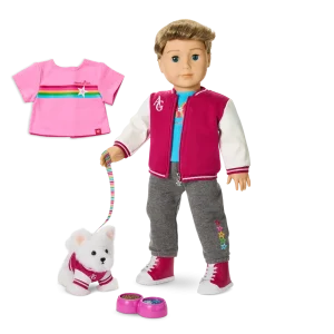 Truly Me™ 18-inch Doll #104, Puppy & Accessories AG™ Star Squad Bundle