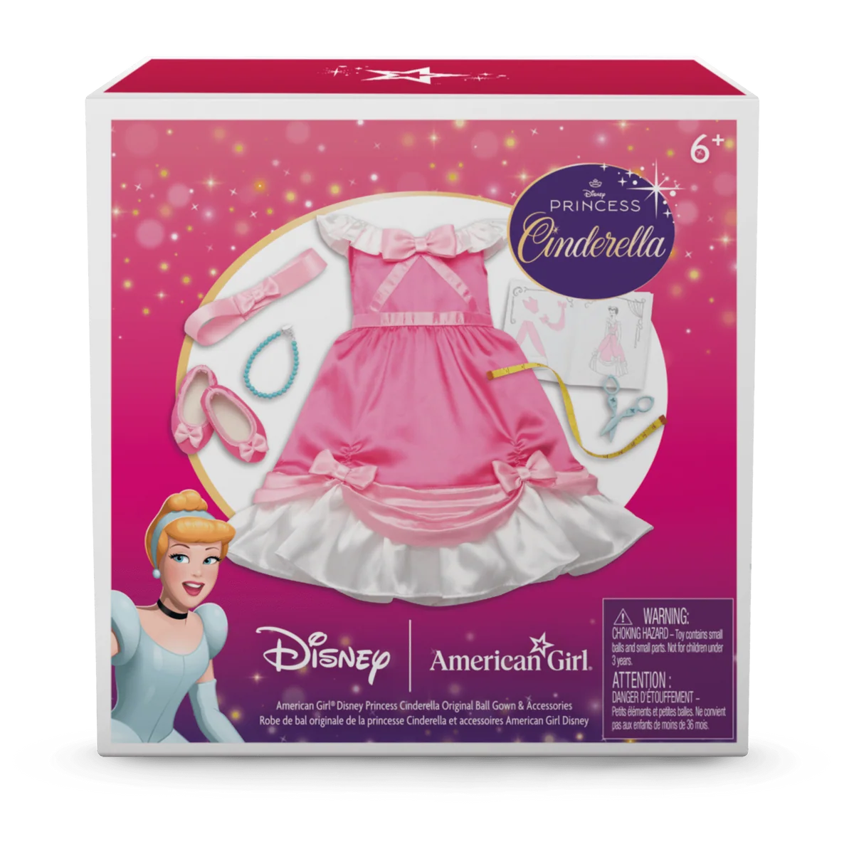 American Girl® Disney Princess Cinderella Original Ball Gown & Accessories for 18-inch Dolls