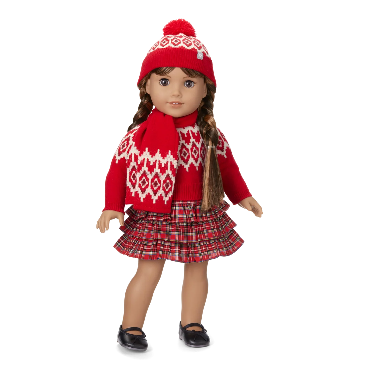 American Girl® x J.Crew Fair Isle Hearts Sweater for 18-inch Dolls