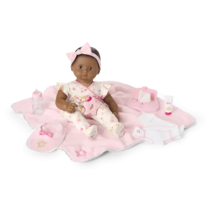 Bitty Baby® Doll #1 with black hair Care & Play Set
