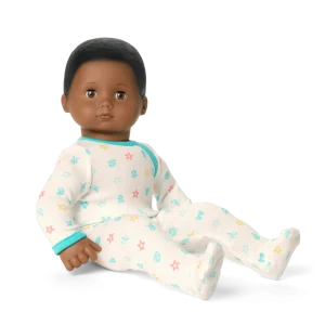 Bitty Baby® Doll #1 with black hair in Pastel Blue