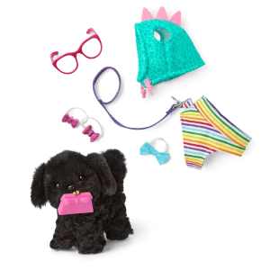 Shi-Poo Sweetie Dog for 18-inch Dolls & Fancy Pet Fashion Accessories